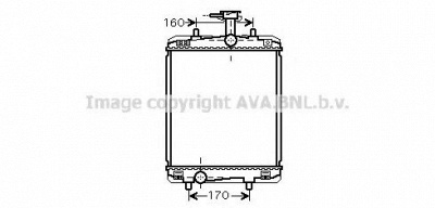 AVA QUALITY COOLING toa2363 -  Радиатор, охлаждение двигателя